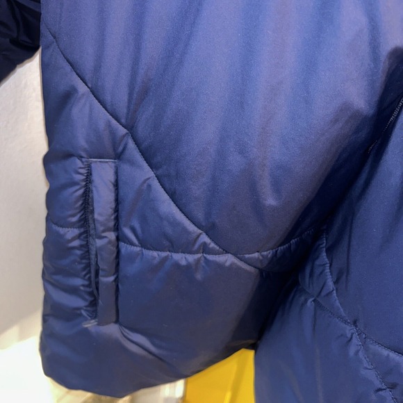 Puma Blue Puffer Jacket Mens 2XL‎ XXL Full Zip Hooded - Picture 5 of 8